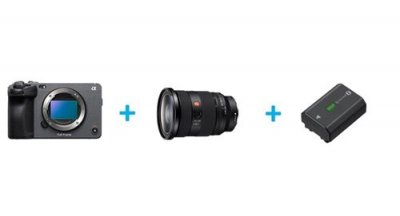 SONY Cam&eacute;ra Cin&eacute;ma Plein Format  Fx3 Kit Avec Objectif Fe 24-70mm F/2.8 Gm Ii Noir