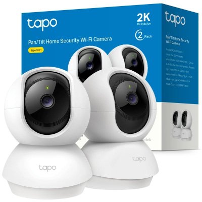 TP LINK Cam&eacute;ra de S&eacute;curit&eacute; IP TP-Link Tapo TC71 D&ocirc;me 3MP 2.8mm (2 Unit&eacute;s)