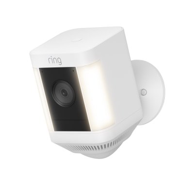 RING Cam&eacute;ra de s&eacute;curit&eacute;  Spotlight Cam Plus Battery - Blanche