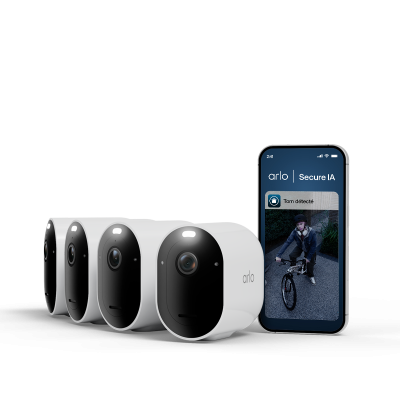 ARLO Cam&eacute;ra de surveillance -  - Pro 6 2K+ Kit de 4 cam&eacute;ras