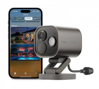 AQARA Cam&eacute;ra de surveillance connect&eacute;e  Hub G5 Pro (PoE) int&eacute;rieure - ext&eacute;rieure Gris