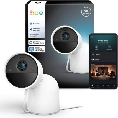PHILIPS HUE Cam&eacute;ra de surveillance connect&eacute;e  Secure Cam Blanc