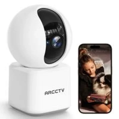 ARCCTV Cam&eacute;ra de Surveillance Interieure-WIFI 2.4Ghz/5Ghz-Suivi automatique- Y2U3