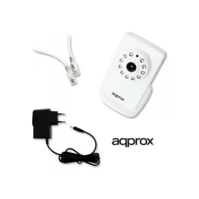 APPROX! Cam&eacute;ra IP  APPIP03P2P VGA IR P2P micro SD Wifi Blanc