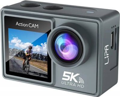 LIPA Cam&eacute;ra Sport At-m40r 5k Ips Wifi  - Cam&eacute;ra Sous-marine - Cam&eacute;ra D'action - Capteur Sony Imx