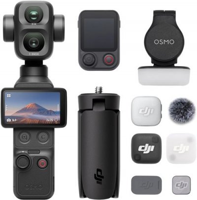 DJI Cam&eacute;ra sport  Osmo Pocket 4P Vlog Combo Noir