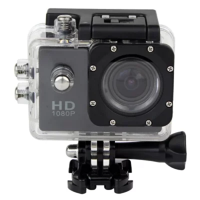 YONIS Cam&eacute;ra Sport &Eacute;tanche 30 M&egrave;tres Cam&eacute;ra Waterproof Action Full HD 1080P Noir 4Go 