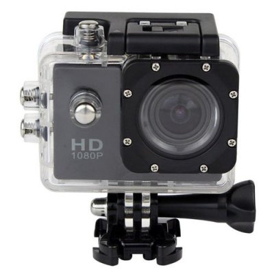 YONIS Cam&eacute;ra Sport &Eacute;tanche 30M Cam&eacute;ra Action Grand Angle Photo Vid&eacute;o HD 1080P Noir 