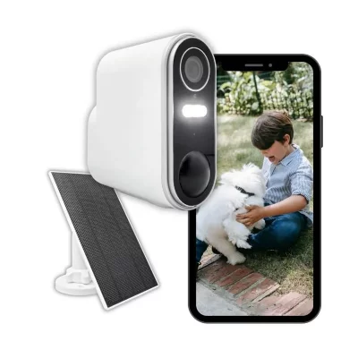 KONYKS Cam&eacute;ra Wi-Fi ext&eacute;rieure 3 MP Air 2 Solar + Panneau Solaire WH