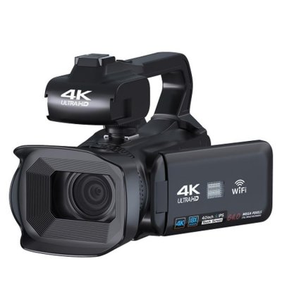 YONIS Cam&eacute;scope Num&eacute;rique 4K Ecran Tactile 4 Pouces Zoom 18x WiFi 64MP