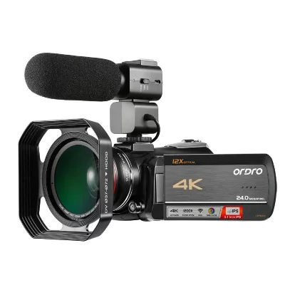 YONIS Cam&eacute;scope Num&eacute;rique 4k Vision Nocturne Zoom Optique 12x Wifi Avec Microphone 