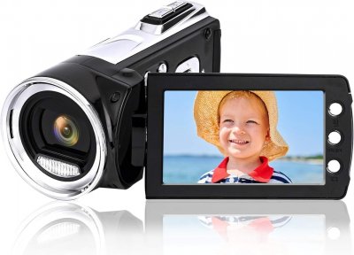 VENDOS85 Cam&eacute;scope num&eacute;rique full hd de 2,7 pouces 1920 x 1080 24 p noir gris