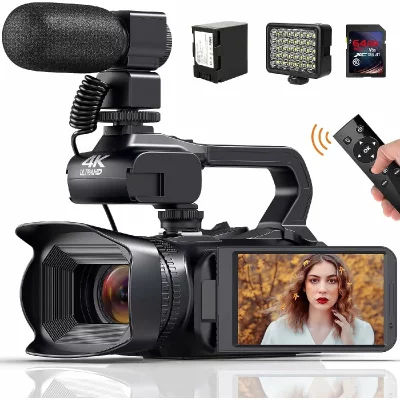 VENDOS85 Cam&eacute;scope Vid&eacute;o 4K HD 60FPS 64MP noir