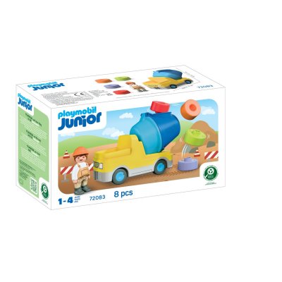Camion b&eacute;tonni&egrave;re Junior 72083 avec figurine de chantier 8 pi&egrave;ces