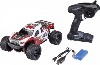 REVELL CONTROL Camion d'&eacute;chantillonnage RC Cross Storm blanc/rouge 2,4 GHz 1:18