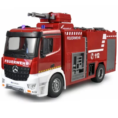 AMEWI Camion de Pompier T&eacute;l&eacute;command&eacute; Fourgon Pompe-Tonne FPT 1/18 &egrave;me RTR 2.4 Ghz