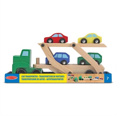 MELISSA & DOUG Camion d&eacute;pliable porte 4 voitures Melissa et Doug 