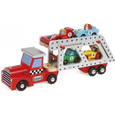 JANOD Camion transporteur 4 voitures story