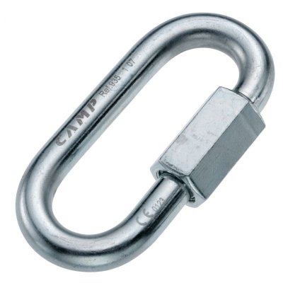 CAMP  Mousqueton escalade Maillon Oval 10mm Zingue Gris Unique