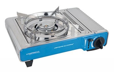 CAMPINGAZ  - Camp'Bistro DLX Stopgaz - R&eacute;chaud &agrave; gaz silber /bleu