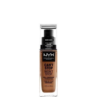 NYX PROFESSIONAL MAKEUP CAN&acute;T Stop WON&acute;T Stop full coverage foundation #warm caramel
