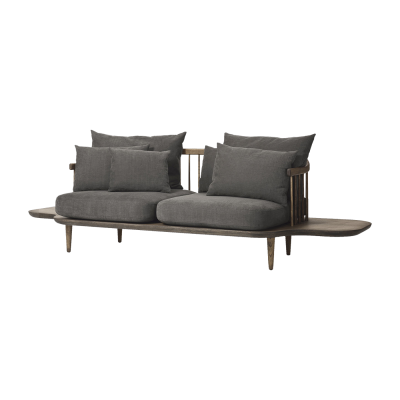 &TRADITION Canap&eacute; 2 places avec plateaux gris SC3 Fly -