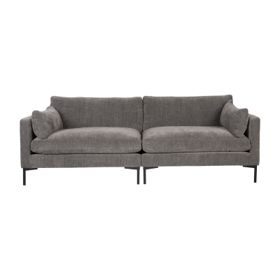 ZUIVER Canap&eacute; 3 places en tissu - Summer - Couleur - Gris 