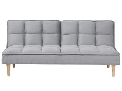 BELIANI Canap&eacute; convertible gris clair siljan 90123 