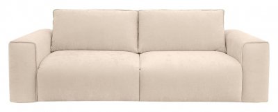 VENTE UNIQUE.COM Canap&eacute; convertible polyester 3 places beige}