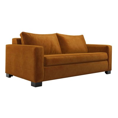 CAMIF Canap&eacute; convertible tissu velours Octave