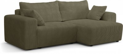 MAD IN ITALY Canap&eacute; d angle con ible 4 places BOBO Tissu 244 138 86 cm