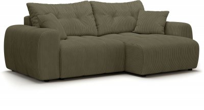 MAD IN ITALY Canap&eacute; d angle con ible 4 places BRANDON Tissu 242 144 86 cm