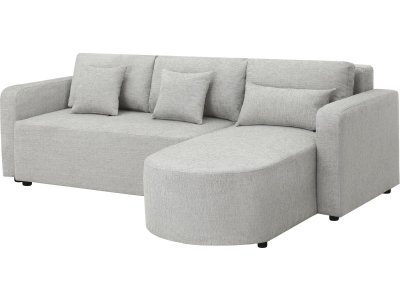 HABITAT ET JARDIN Canap&eacute; D'angle Convertible Et Reversible En Tissu ""charles"" - 3 Places