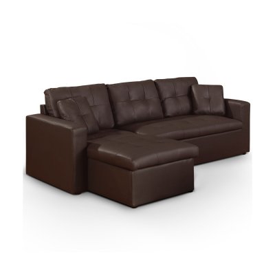 COTECOSY Canap&eacute; d'angle convertible toledo marron