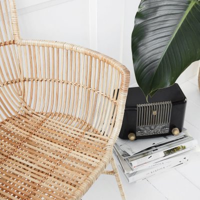 HOUSE DOCTOR Canap&eacute; en rotin naturel sans coussin d'assise Coon - 