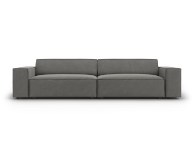 MICADONI HOME Canap&eacute; ""jodie"", 3 places, gris clair, velours MIC_3S_51_F1_JODIE5