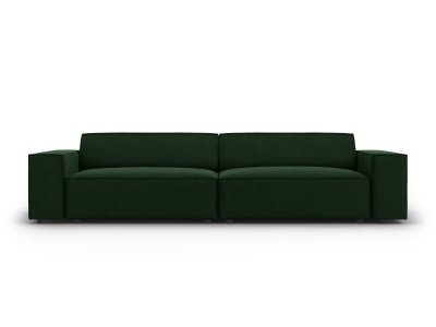 MICADONI HOME Canap&eacute; ""jodie"", 3 places, vert bouteille, velours MIC_3S_51_F1_JODIE3