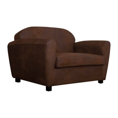 CAMIF Canap&eacute; microfibre aspect cuir vieilli Owen 35 jours