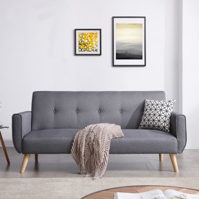 CONCEPT USINE Canap&eacute; scandinave convertible 3 places gris berlin - Gris