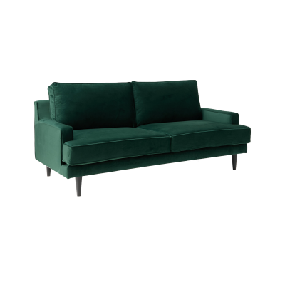 CAMIF Canap&eacute; velours Oscar 44 jours Vert Emeraude