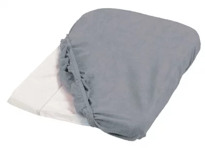 CANDIDE  - Housse de matelas &agrave; langer gris &eacute;ponge 50x75cm