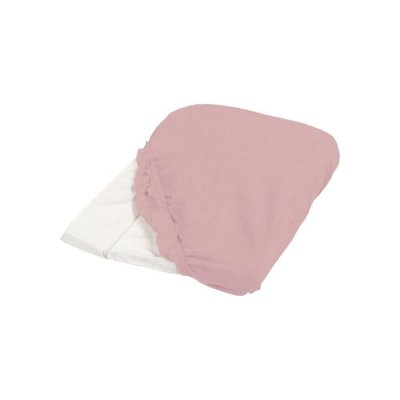 CANDIDE  - Housse de matelas &agrave; langer vieux rose &eacute;ponge 50x75cm