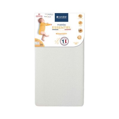 CANDIDE  Matelas Essentiel D&eacute;houssable Lit 60x120x10cm 
