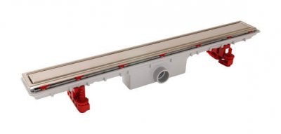 NICOLL Canivelle douche grille reversible, L.79 x l.9.5 cm,SICAN80R, 