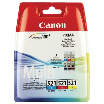 CANON  2934b016 cartouche d'encre 3 pi&egrave;ce(s) original cyan, magenta, jaune 2934B016 