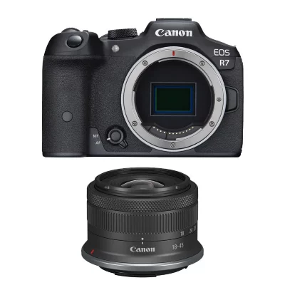 CANON  appareil photo hybride eos r7 + rf-s 18-45mm f4.5-6.3 is stm