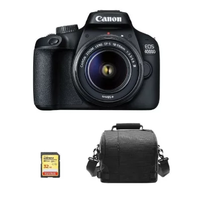 CANON  Appareil photo reflex EOS 4000D + Objectif EF-S 18-55mm III