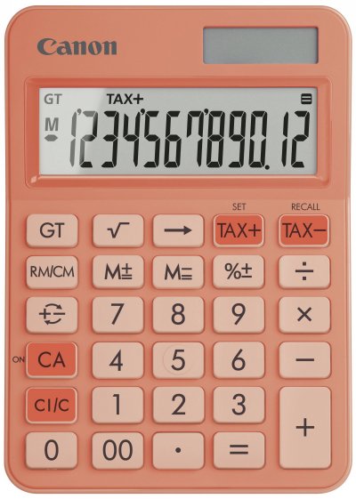 CANON  Calculatrice&nbsp;de bureau LS125KB - 12&nbsp;chiffres - Orange