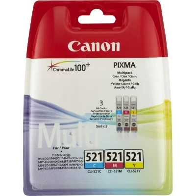 CANON  Cli-521 C/M/Y Pack Sec