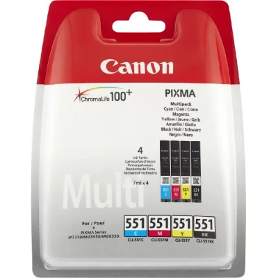 CANON  CLI-551 MULTI BLACK/COLOUR + PP201